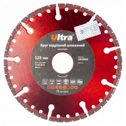 Круг відрізний алмазний Мультиріз Ø125×22.2мм ULTRA (1919262)