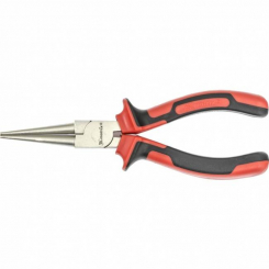 Круглогубці NICKEL 160 мм, нікельовані, двокомпонентні рукоятки, MTX