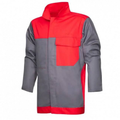 Куртка для зварювальника METTHEW 01 червоно-сіра нар. 58 (XL)