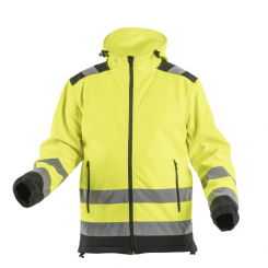 Куртка сигнальна Softshell ARGEN з капюшоном, жовта HOEGERT L HT5K257-L