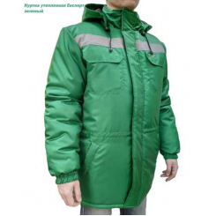 Куртка утеплена "Експерт" зеленого кольору, нар. 56-58/3-4 (XL)