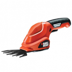 Кущоріз акумуляторний BLACK DECKER, 3,6 В, 1 Ач, Li-Ion, 850 хід / хв, крок ножа 23 мм, 0.58 кг
