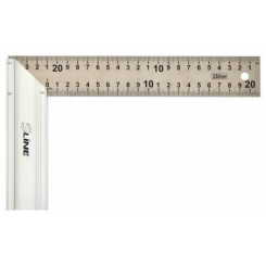 Кутник нержавіючий з алюмінієвою ручкою, 250 мм.