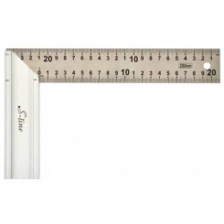 Кутник нержавіючий з алюмінієвою ручкою, 350 мм