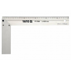 Кутник столярний алюмінієвий YATO : l= 250 мм [6/36]