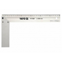 Кутник столярний алюмінієвий YATO : l= 300 мм [6/36]