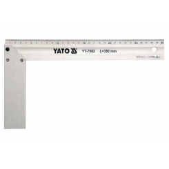 Кутник столярний алюмінієвий YATO : l= 350 мм [6/36]