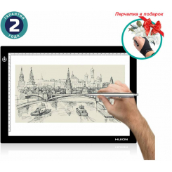 LED планшет (світлокопіювальний) Huion L4S рукавичка