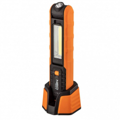 Лампа для майстерні акумуляторна 500 lm COB + база + зарядний пристрій