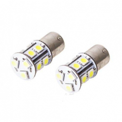 Лампи PULSO/габаритні/LED S25/BAU15s/13 SMD-5050/12v/White/поворот/1 конт.