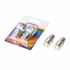 Лампи PULSO/габаритні/LED S25/BAU15s/13 SMD-5050/12v/Yellow/поворот/1 конт.