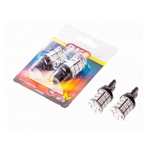 Лампи PULSO/габаритні/LED T20/W3x16q/48SMD(6*5050 42*3528)/12v/White/2 конт.
