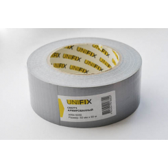 Стрічка клейка армована сіра 50мм*50м UNIFIX