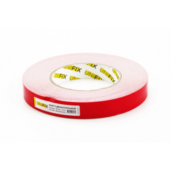 Стрічка клейка двостороння на вспіненій основі 19мм*10м біла UNIFIX