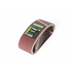 Стрічка шліфувальна нескінченна APRO P80 75×457мм (10шт)