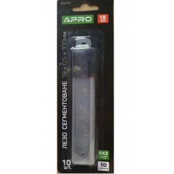 Лезо сегментоване 18мм 0.5мм сталь SK2 (чорне) APRO