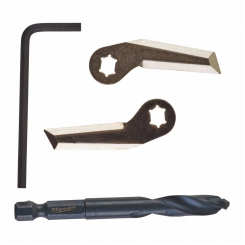 Леза змінні для коронки по гіпсокартону (балеринка) MILWAUKEE, (комплект)