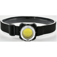 Ліхтар Quantum налобний акумуляторний  Lucky LED COB + Мicro USB кабель в комплекті