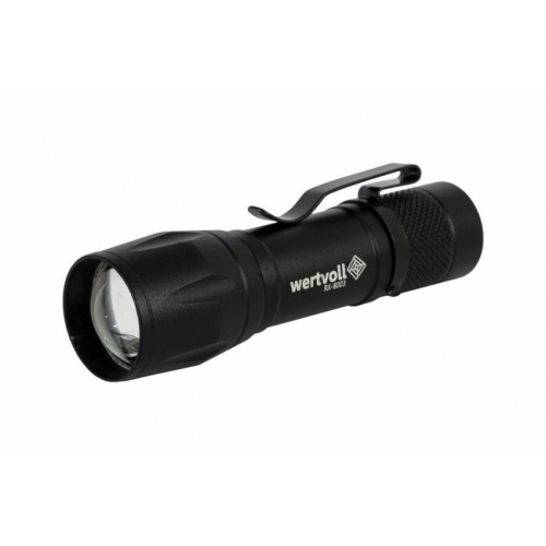 Ліхтар із регулюванням фокусу WERTVOLL 3 режими LED/COB LED Li-ion 800 mAh/t 8000 K/300 lum AL 91х26 мм RX-8003