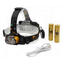 Ліхтар налобний BL-2128-2T6 на акумуляторі LED 3 режими