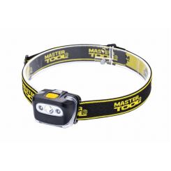 Ліхтар налобний MASTERTOOL 4 режими 55х35х40 мм CREE XT-E WHITE LED+2xRED LED 3xAAA ABS 94-0813