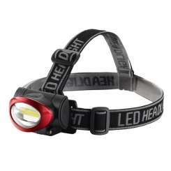 Ліхтар налобний світлодіодний, пиловологозахищений корпус, батарейки 3 ААА INTERTOOL LB-0304