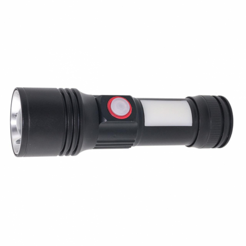 Ліхтар ручний Quantum QM-FL1031 Adept 10W LED zoom +COB з USB+ Li-ion18650/2600mAh