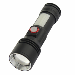 Ліхтар ручний Quantum  QM-FL1031 Adept 10W LED zoom + COB  з USB
