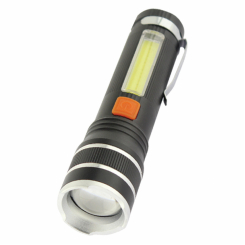 Ліхтар ручний Quantum  QM-FL1032 Helper 10W LED zoom +COB  з USB