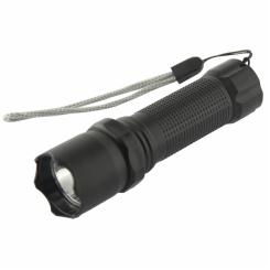 Ліхтар ручний  Quantum QM-FL1043 Minik black 3W LED  з USB 40шт/уп