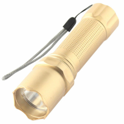Ліхтар ручний  Quantum QM-FL1044 Minik gold 3W LED  з USB 40шт/уп