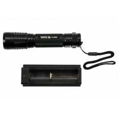 Ліхтар світлодіодний (XPG3 CREE) YATO, акумулят. Li-Ion-2.2A, Р = 6 Вт, Ф = 500 lm. Ø = 28 мм x 120 мм