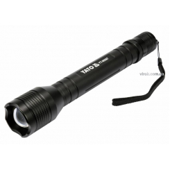 Ліхтар світлодіодний (XPL CREE) YATO, Р=10 Вт, Ф=1000 lm; живлення – 4 х R14 батар. Ø = 46 мм x 254 мм