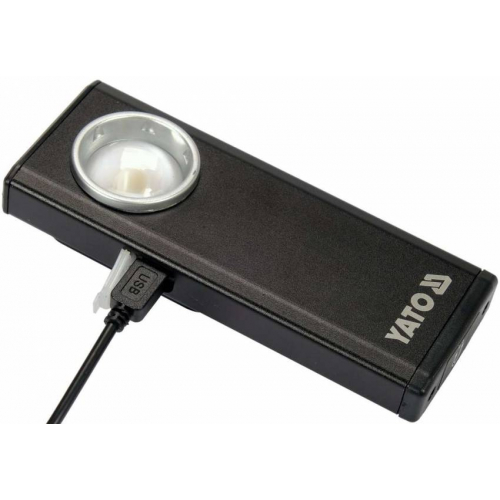 Ліхтар світлодіодний акумул. YATO Li-Po 3.7 В, 500 Lm, функ. павербанк на 1500 mАГод