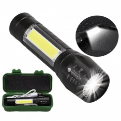 Ліхтарик ручний акум. BL-511 (1325) COB usb micro charge