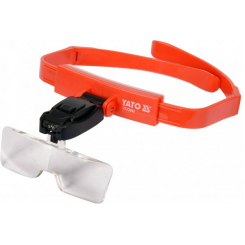 Лінза на голову з підсвічуванням YATO: 2 LED, 5 шт. з кратністю: 1х, 1.5х, 2х, 2.5х, 3.5х