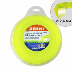 Ліска для садових тримерів "Кручений квадрат" 2.4 мм × 114 м (КРК-24-114-С)