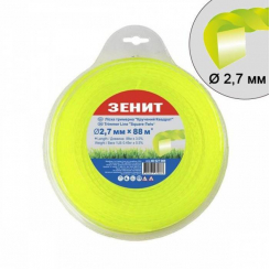 Ліска для садових тримерів "Кручений квадрат" 2.7 мм × 88 м