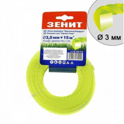 Ліска для садових тримерів "Кручений квадрат" 3.0 мм × 15 м (КРК-30-15-С)