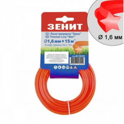 Ліска для садових тримерів "Зірка" 1.6 мм × 15 м