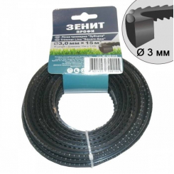 Ліска для садових тримерів "Зубчата" 3.0 мм × 15 м