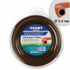 Ліска тримерна "Квадрат DUAL" 2.4 мм × 79 м