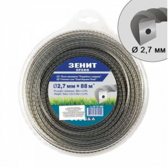 Лісочка для садових триммерів "Подвійна з кордом" 2,7 мм × 88 м