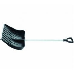 Лопата снігова, 510х410 мм, алюміній. живець, морозостійкий пластик // СІБРТЕХ