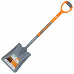 Лопата совкова із пластиковою ручкою 280×240×1050мм 1.8кг FLORA (5046034)