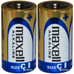 Лужна батарейка Maxell Alkaline C/LR14 2шт/уп shrink