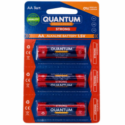 Лужна батарейка Quantum Strong LR6/AA 3шт/уп  blister