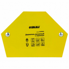 Магніт для зварювання трапеція 11кг 78×32×47×28,5мм (30,45,60,90,75,135°) Sigma (4270341)