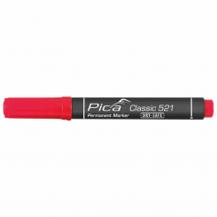 Маркер перманентний Pica Chisel tip, 521/40, зі скошеним носиком, червоний
