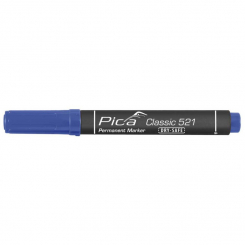 Маркер перманентний Pica Chisel tip, 521/41, зі скошеним носиком, синій